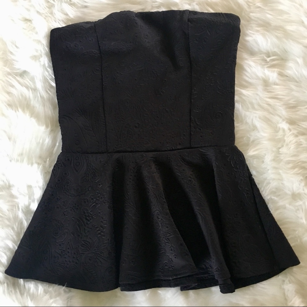 Windsor Peplum Tube Top